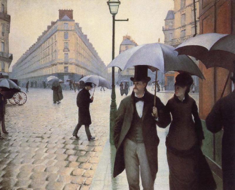 Gustave Caillebotte Paris,The Places de l-Europe on a Rainy Day